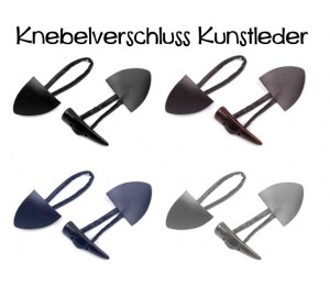 Knebelverschluss - Kunstleder